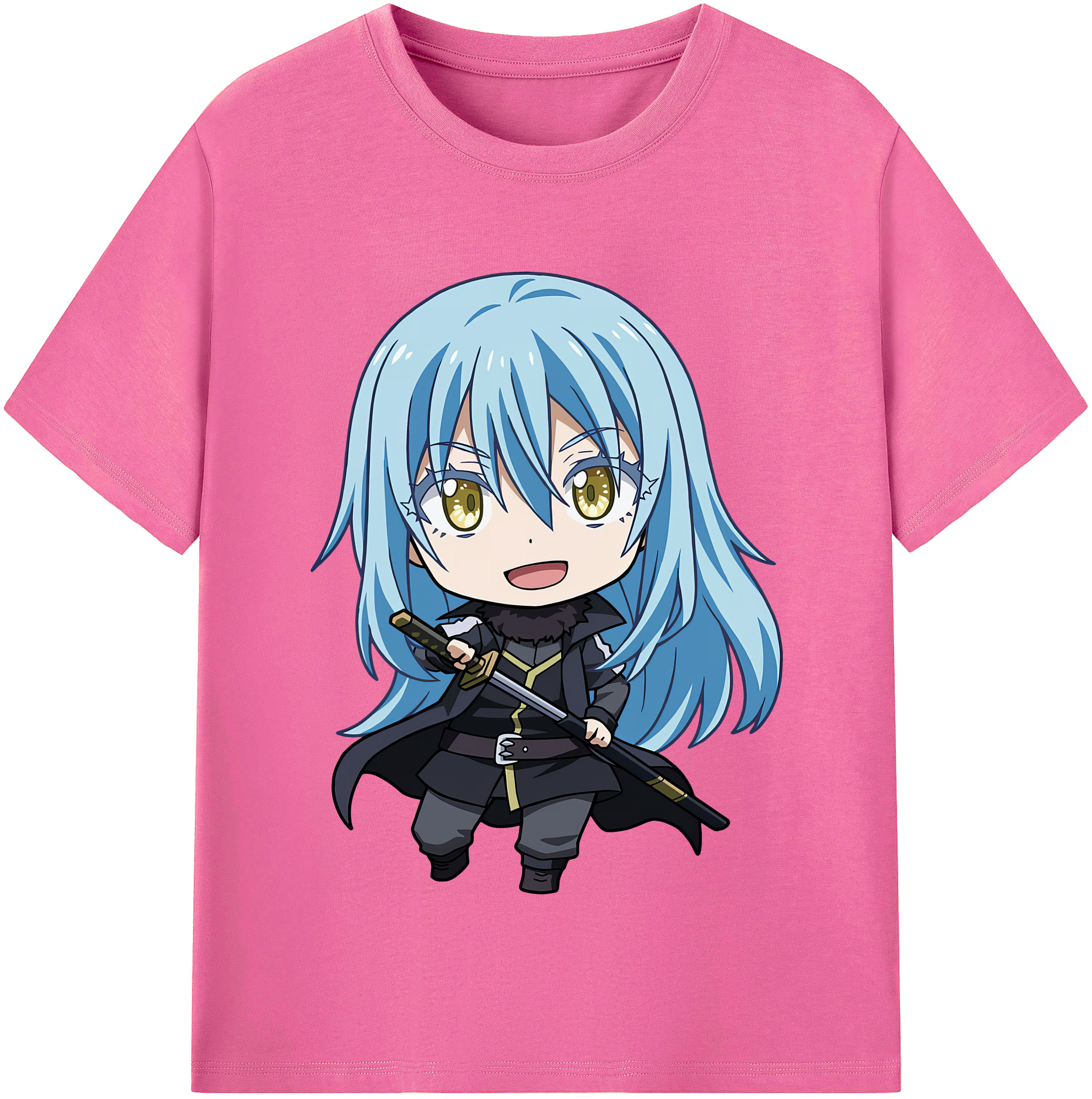 （画像用） 転スラ Regarding Reincarnated to Slime レディースカジュアルプリントTシャツ（綿100％）